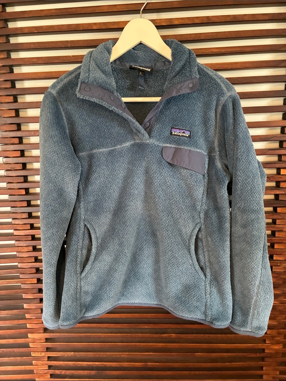 Patagonia Slate Blue Snap-T Fleece Pullover